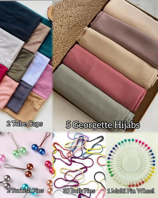 5 HIJABS DEAL WITH ACCESSORIES