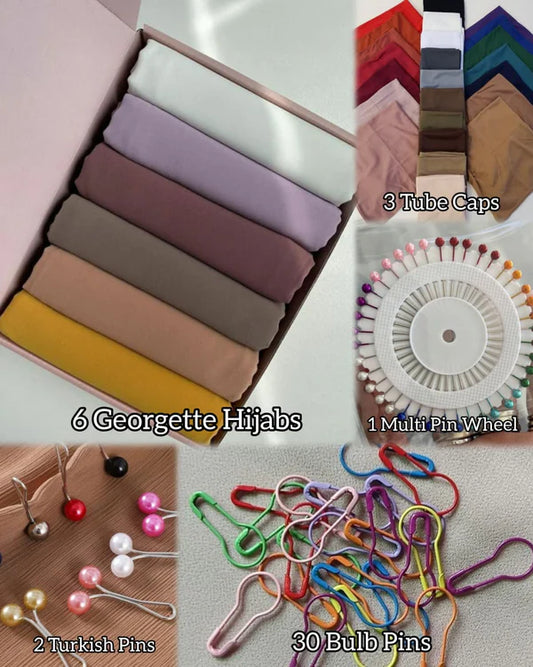 6 HIJABS DEAL WITH ACCESSORIES