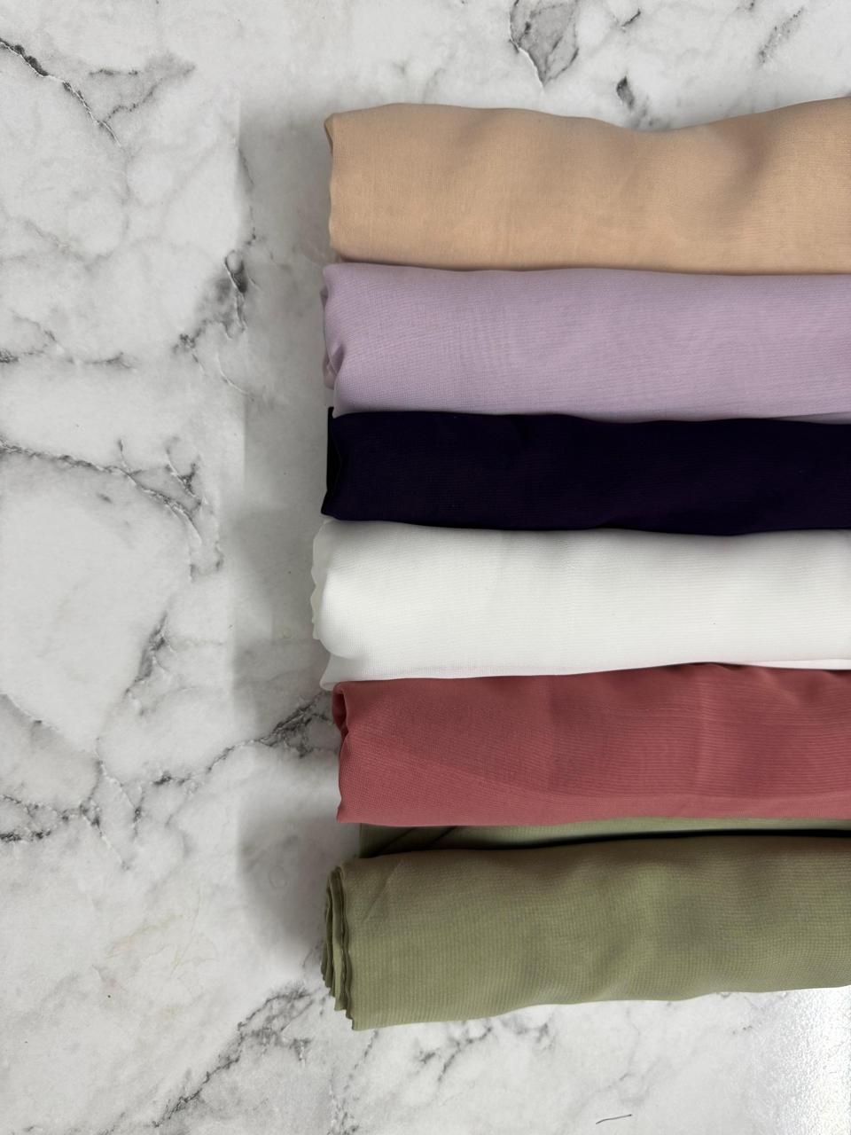 PACK OF 6 GEORGETTE CHIFFON HIJABS