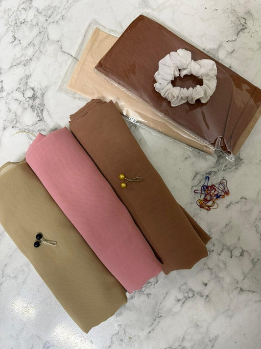 3 HIJABS DEAL WITH ACCESSORIES